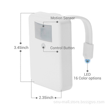 LED Toilet Light Night With Motion Activated Sensor for Toilet Bowl 16 Colors